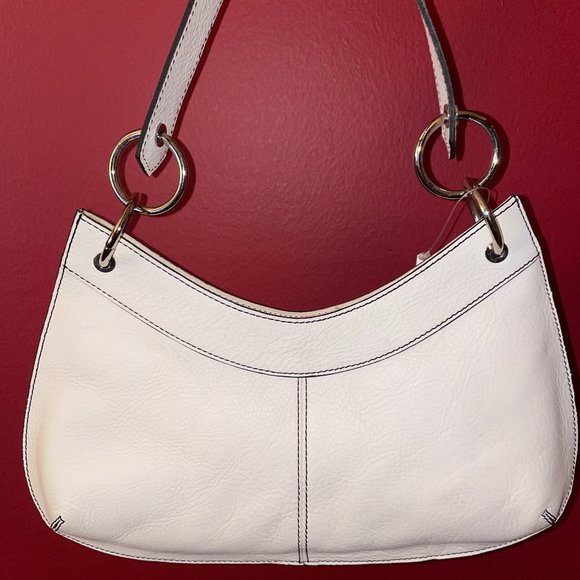 Banana Republic White Leather Purse - NWT - Picture 3 of 6
